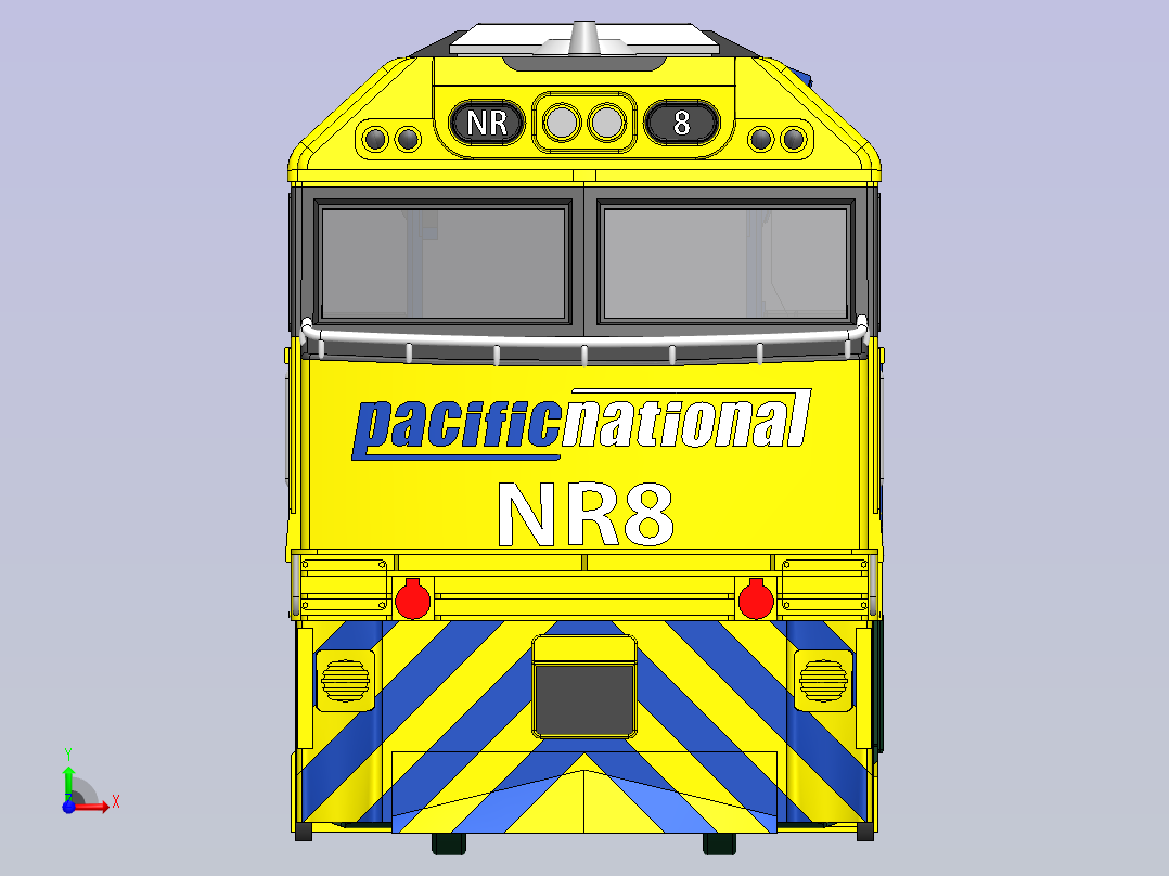 机车火车头 sw24前视图