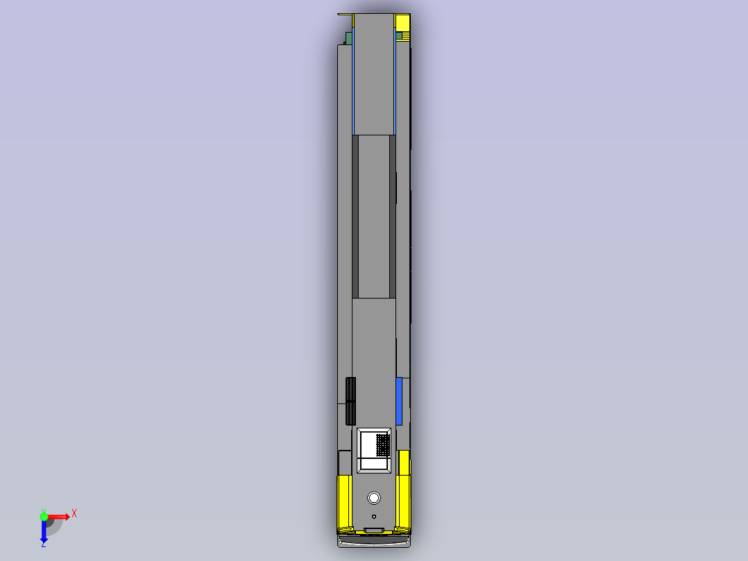 机车火车头 sw24俯视图