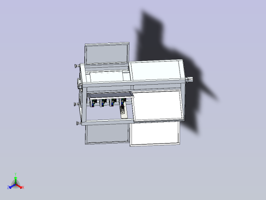 一款升料机3D模型