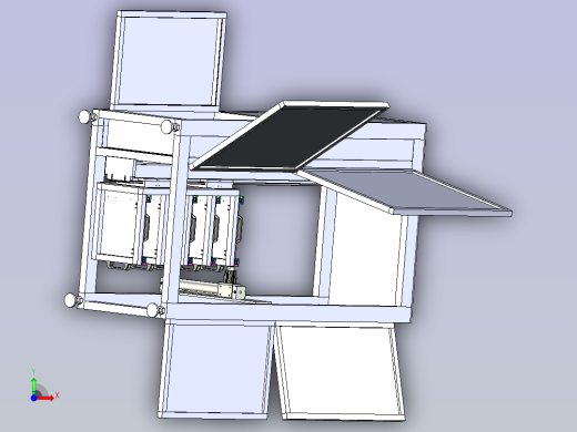 一款升料机3D模型前视缩略图
