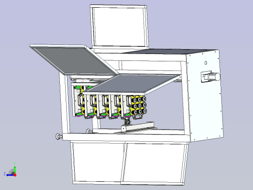 一款升料机3D模型右视缩略图