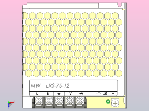 开关电源 110-230V AC 至 12V 75W俯视缩略图