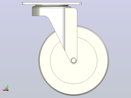 中重载型(200kg)万向型脚轮[CAE125-PB]后视缩略图