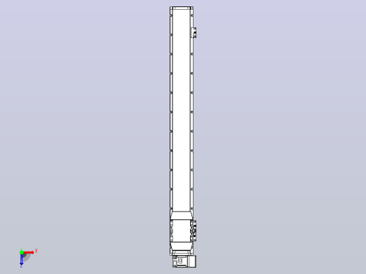 机器人皮带驱动直线轴TPA-GCB-120-P70-L1000-RU-M20-N3俯视缩略图