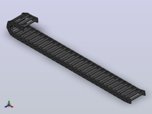 内高35弯曲半径75两侧打开型DA桥式拖链DMD35BDA-35-200-75R-30