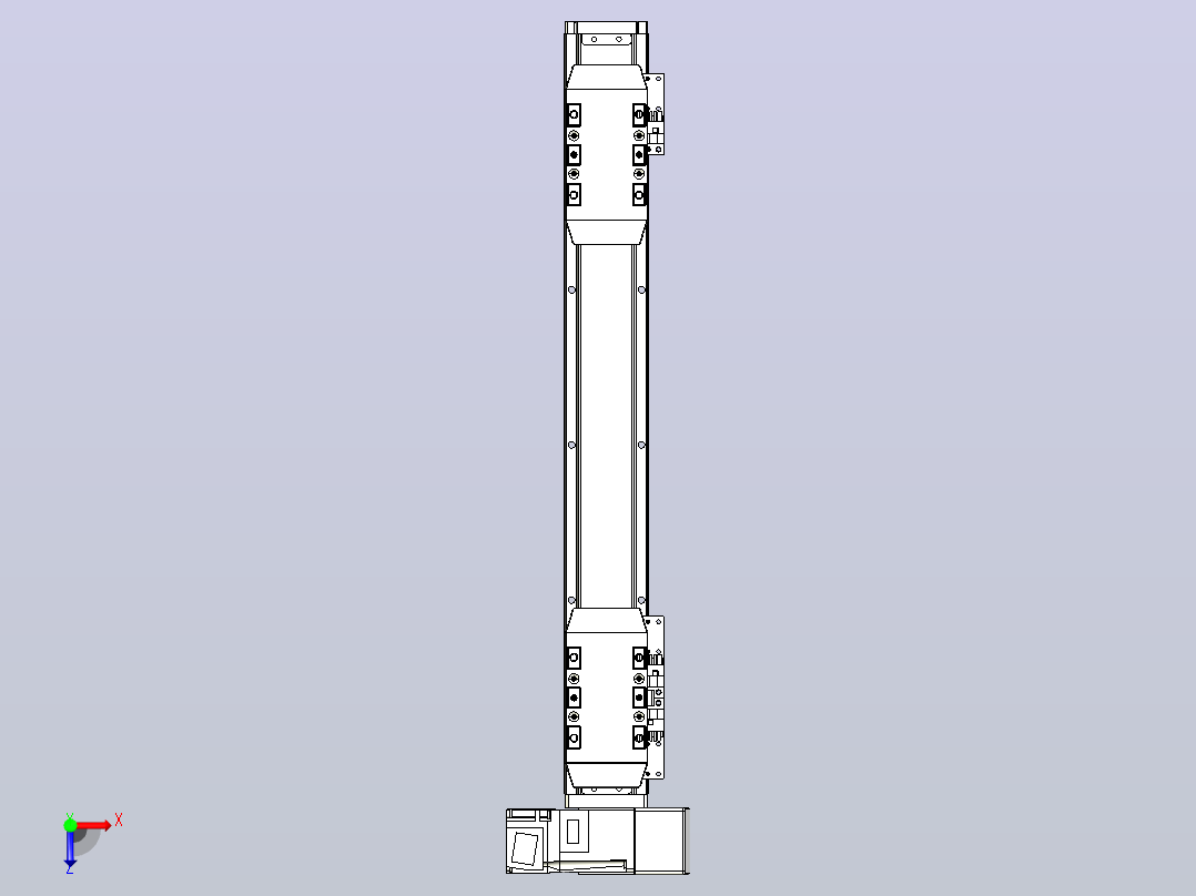 皮带直线轴双滑块型TPA-GCBS-50-P42-L100-RU-M10-N3俯视图