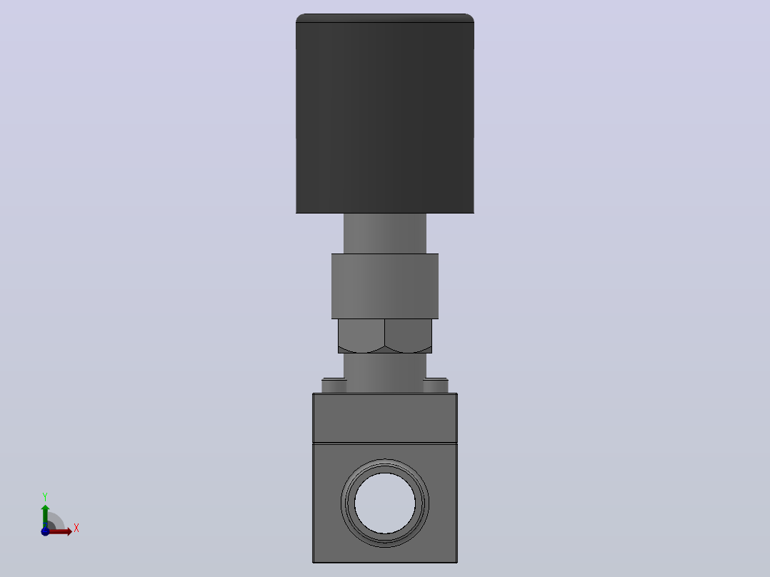 ZCG系列高压电磁阀[ZCG-16.0-25-F-B-K]通径25mm前视图