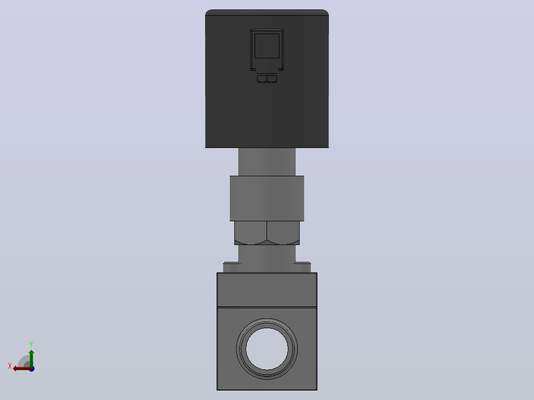 ZCG系列高压电磁阀[ZCG-16.0-25-F-B-K]通径25mm后视图