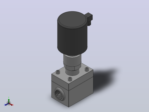 ZCG系列高压电磁阀[ZCG-16.0-25-F-B-K]通径25mm正等轴测缩略图