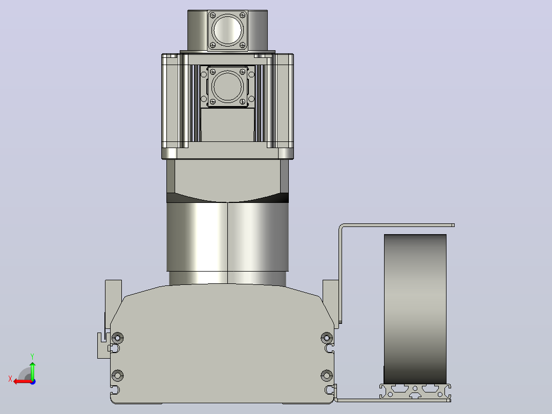 TM22-L3-1000-BC-T1000W-C4-MB-3M齿轮齿条型TM22后视图