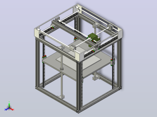 3D打印机的简化模型