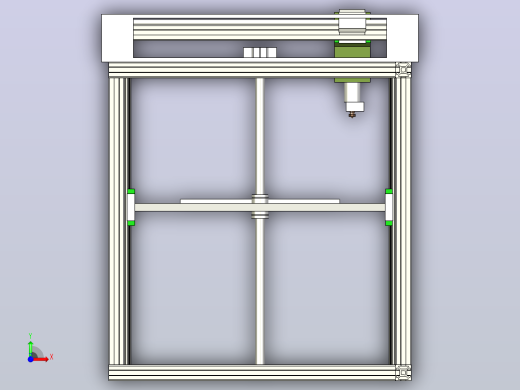 3D打印机的简化模型前视缩略图