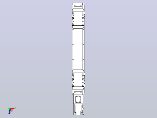 滚珠丝杠线性轴TPA-GCRS-80-1610C-L100-M-M20-N3俯视缩略图