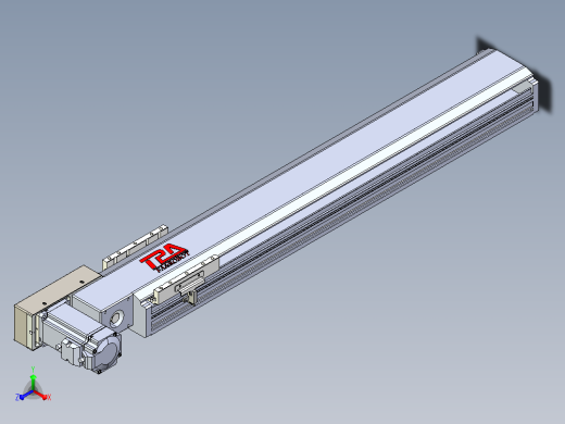 皮带直线轴半封闭可选导轨TPA-HNB-120D-110-L600-ML-C-P40-N3