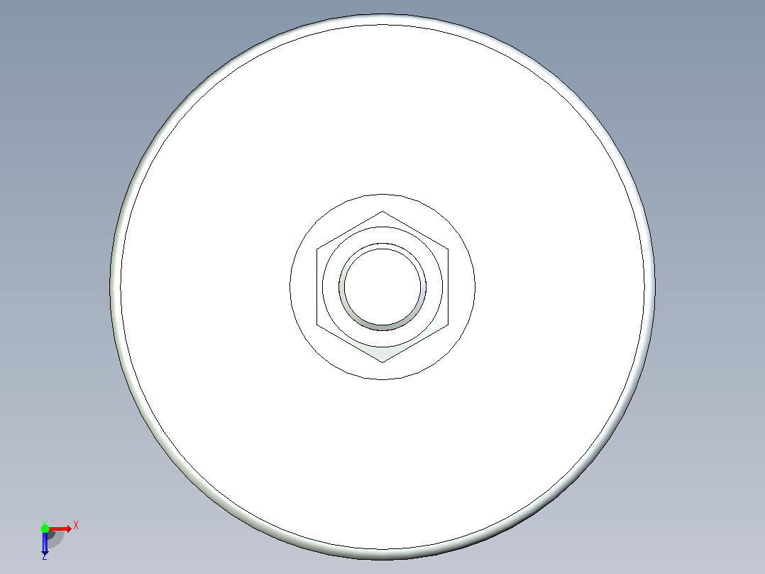脚杯WAL41-D100-M16-L100俯视图