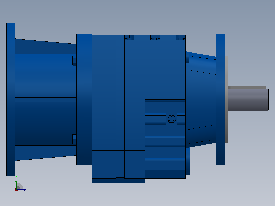 RF17ZP斜齿轮减速机RF17-5.76-M1-P63-Φ120左视图