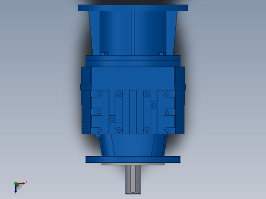 RF17ZP斜齿轮减速机RF17-5.76-M1-P63-Φ120俯视缩略图