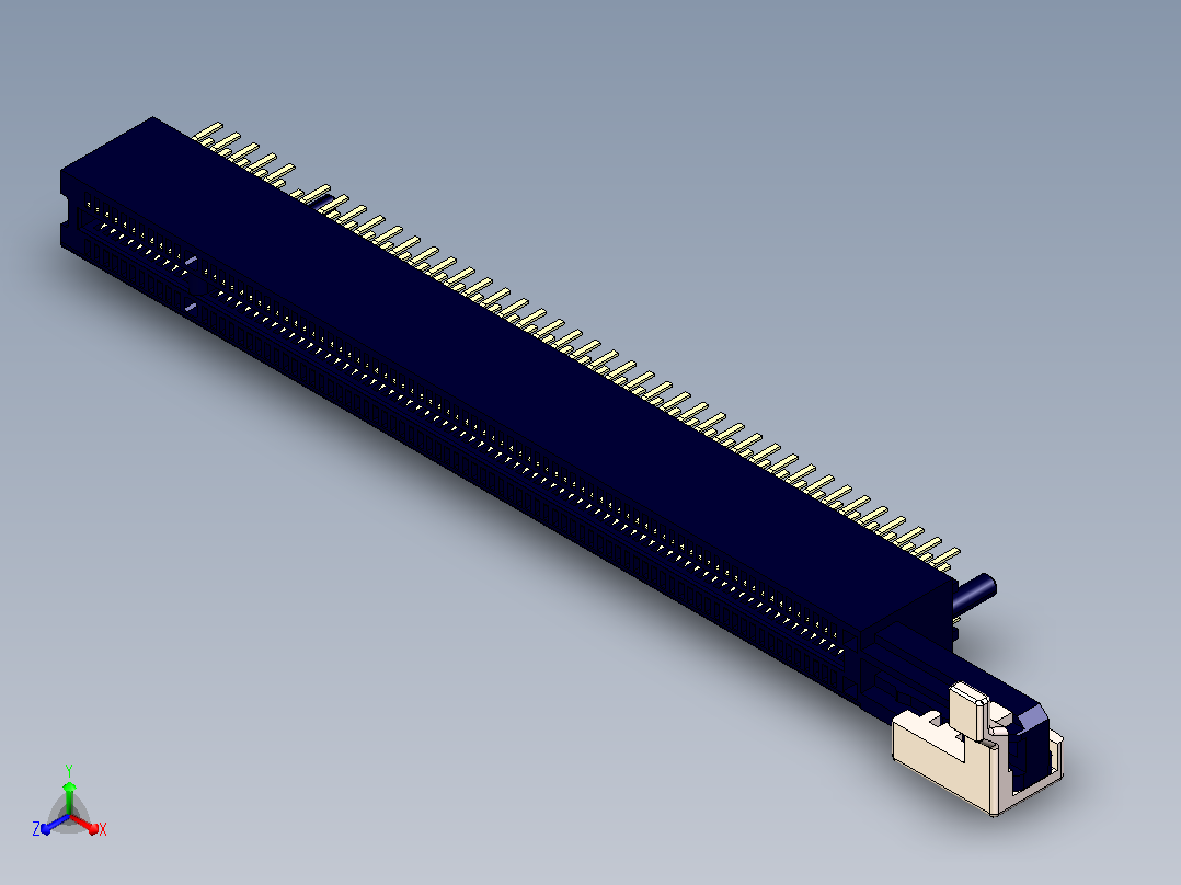 LOTES PCI Express X16连接器主视图