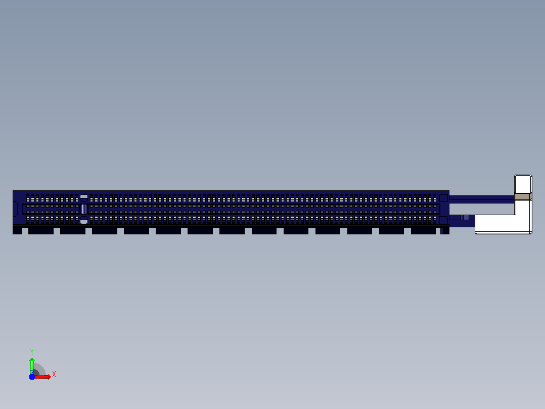 LOTES PCI Express X16连接器前视图