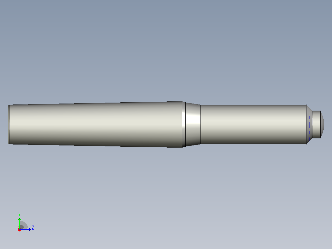 GB-T881-2000 螺尾锥销左视图