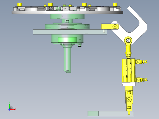 工件夹紧机构前视缩略图