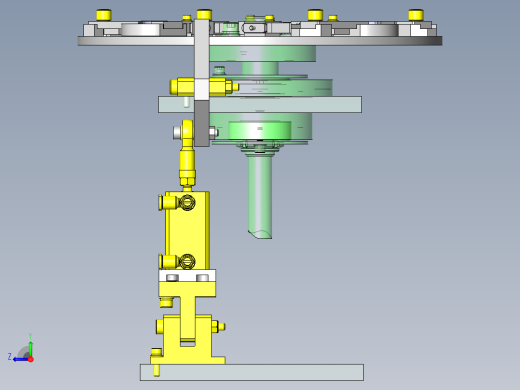 工件夹紧机构右视缩略图