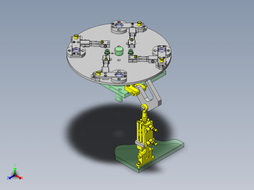 工件夹紧机构正等轴测缩略图