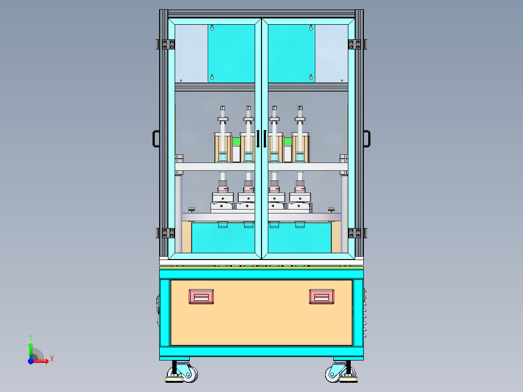 检漏夹具前视图