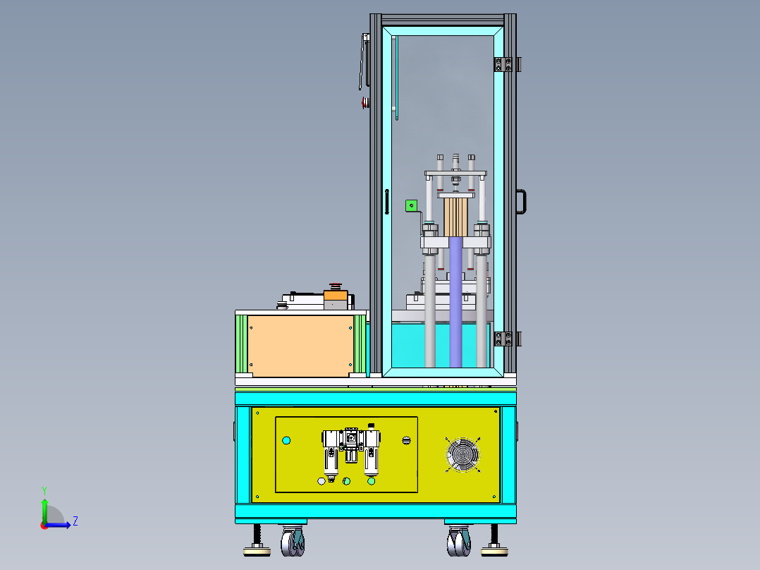 检漏夹具左视图