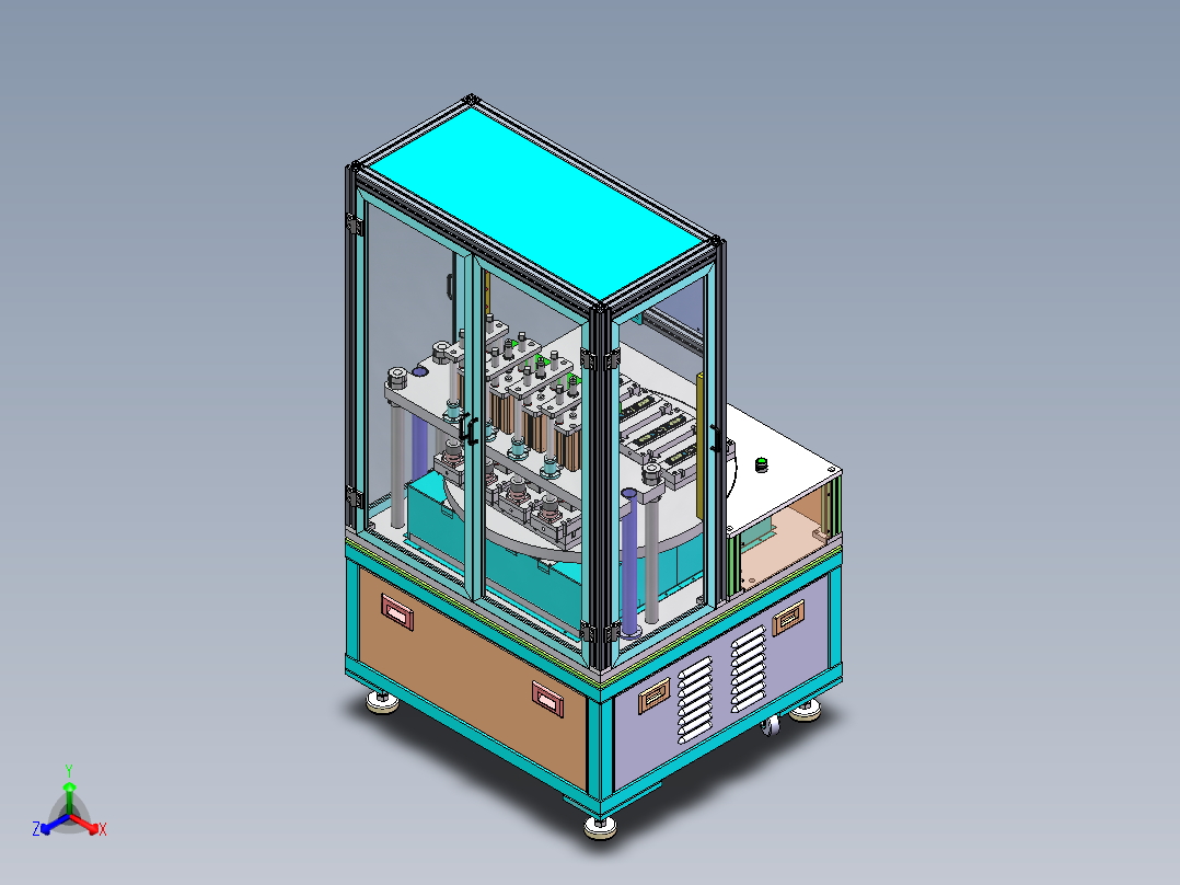 检漏夹具正等轴测图
