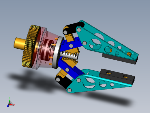 pince-robot夹持机械爪3D数模图纸 Solidworks设计