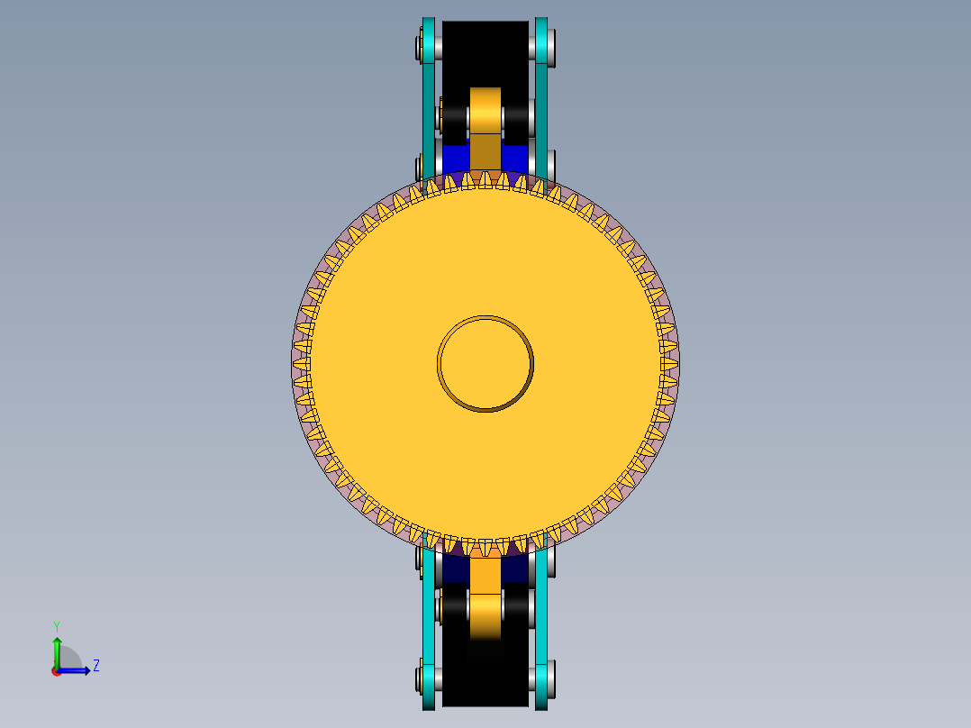 pince-robot夹持机械爪3D数模图纸 Solidworks设计左视图