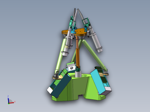 并联机器人三柔性混联机械手 4自由度混联手