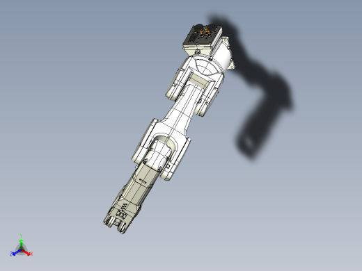 那智机器人nachi mz03el 6axis industrial robot正等轴测缩略图