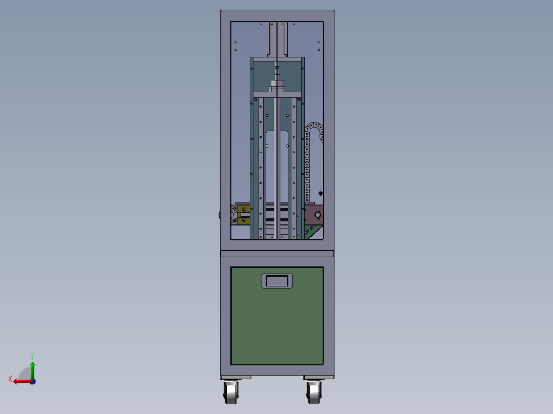 升降输送线周转机sw16后视图