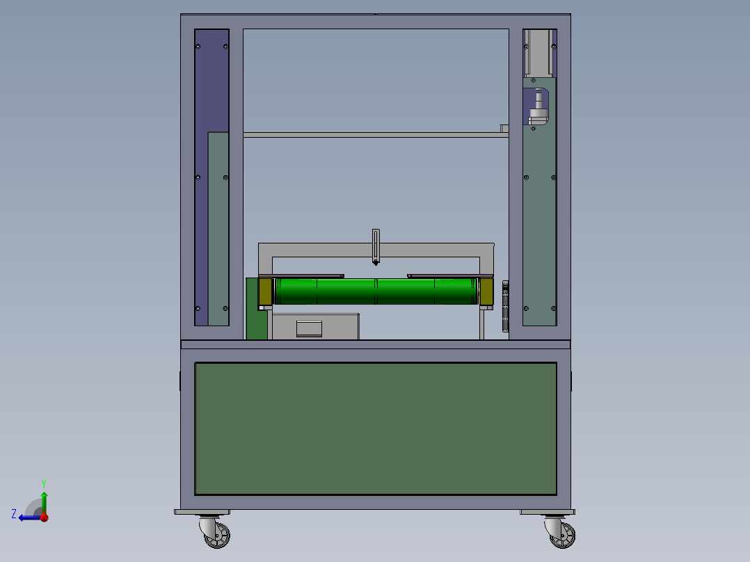升降输送线周转机sw16右视图