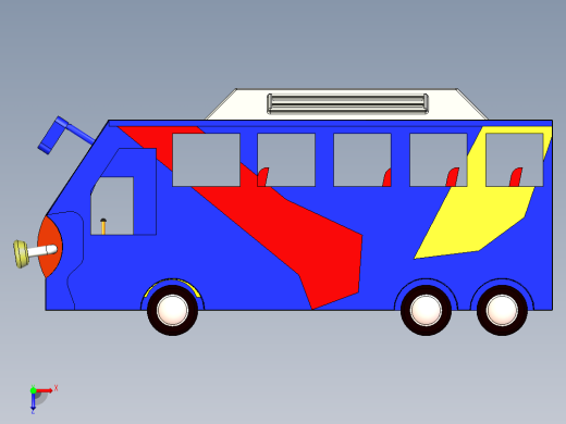 大客车设计俯视缩略图