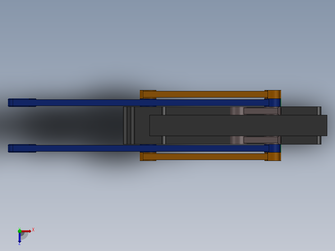 8杆升降机构俯视图