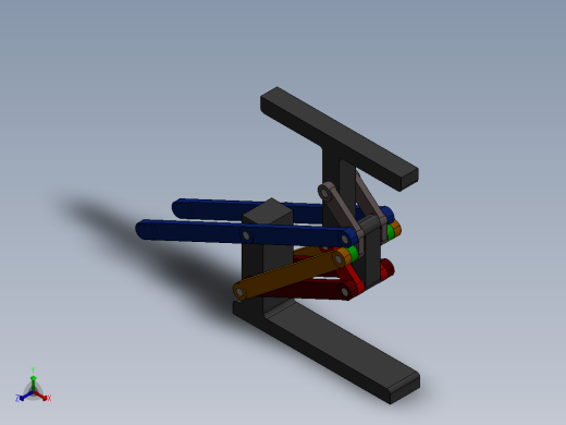 8杆升降机构正等轴测缩略图