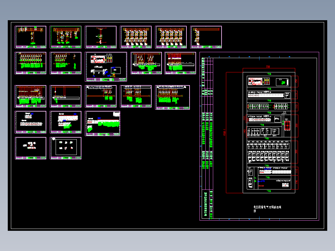 PLC控制系统图码垛机器人生产线自动化电气控制原理图流水线素材