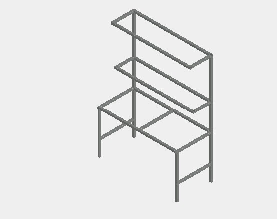 电工工作台框架3D模型