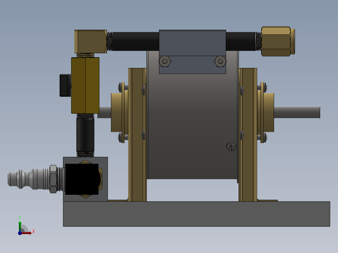 solidworks 特斯拉涡轮机前视图