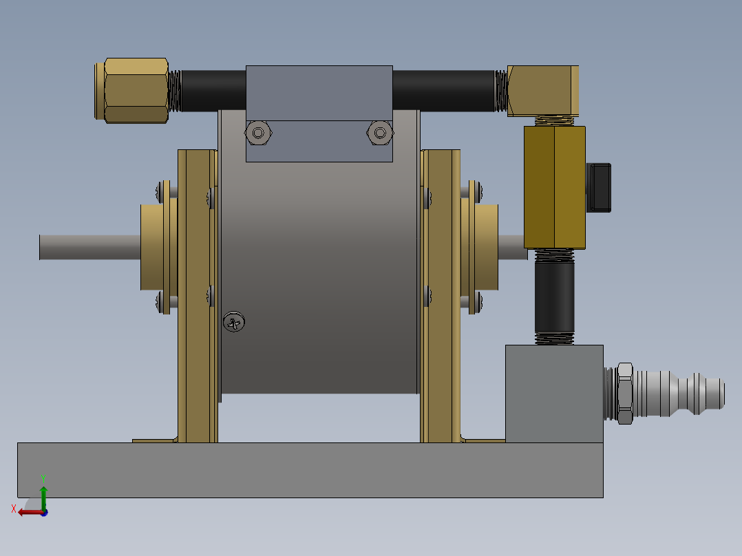 solidworks 特斯拉涡轮机后视图