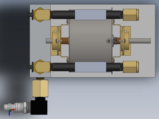 solidworks 特斯拉涡轮机俯视缩略图