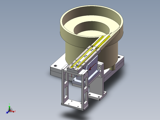 铅帽上盖振盘送料结构图