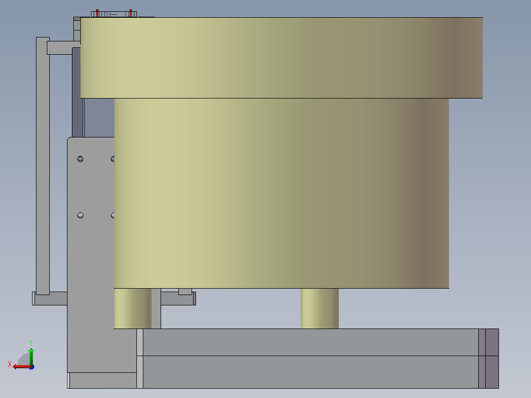 铅帽上盖振盘送料结构图后视图