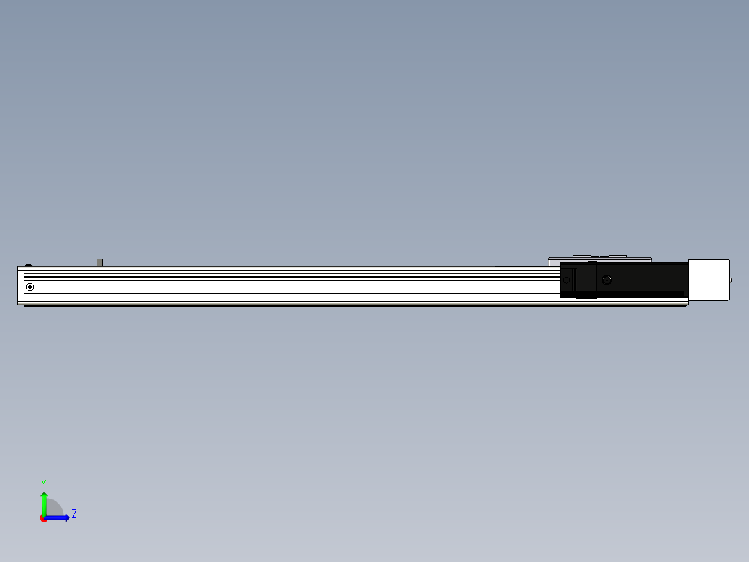 Toyo东佑达直线模组-ECH6-550-BR+煞車-M5左视图