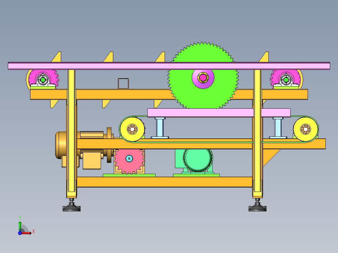 2022.09月-通用型自动切割机sw18可编辑前视图