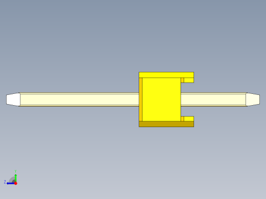 彩色公头100mil（2.54mm）系列-DS1021_yellow_1x26p_100mil_Type1_rev1.0右视缩略图