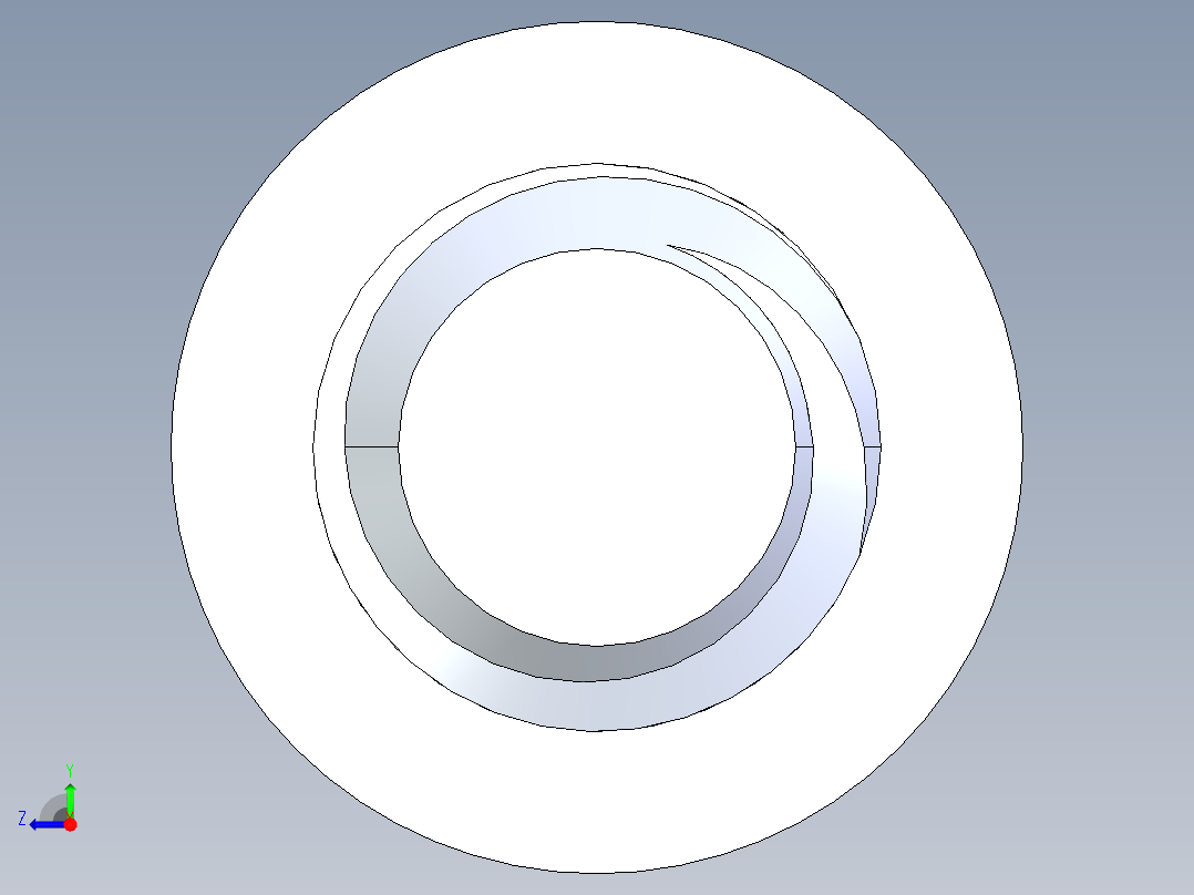粗螺纹 SHCS 螺钉-SHCS 0.25x20x1.STEP右视图